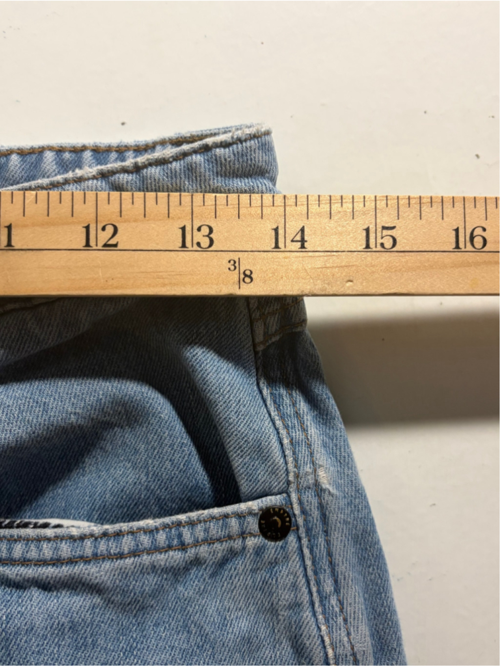 Men's Empyre Relaxed Jeans Waist 28 Blue Orange - Picture 4 of 8